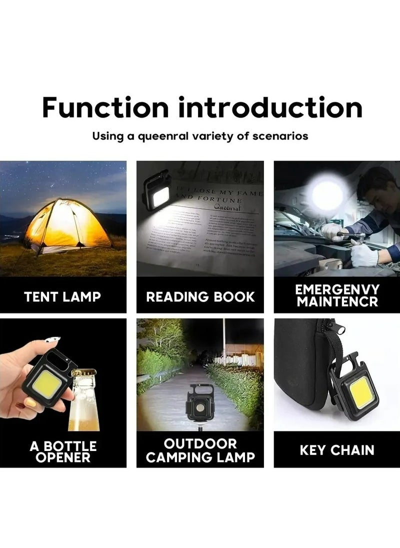 Mini LED Flashlight Keychain Multifunctional Portable COB Camping Lamps USB Charging Work Lights Outdoor Fishing Hiking Lantern - pzsku/Z9E77E65BABE1CB787D8BZ/45/_/1720272679/be1efae1-b97d-48e3-b64f-a6c4cee70fe9