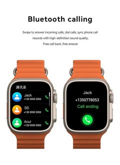 W&O X8+ Plus Ultra SmartWatch – 49mm – Orange  - Image 2