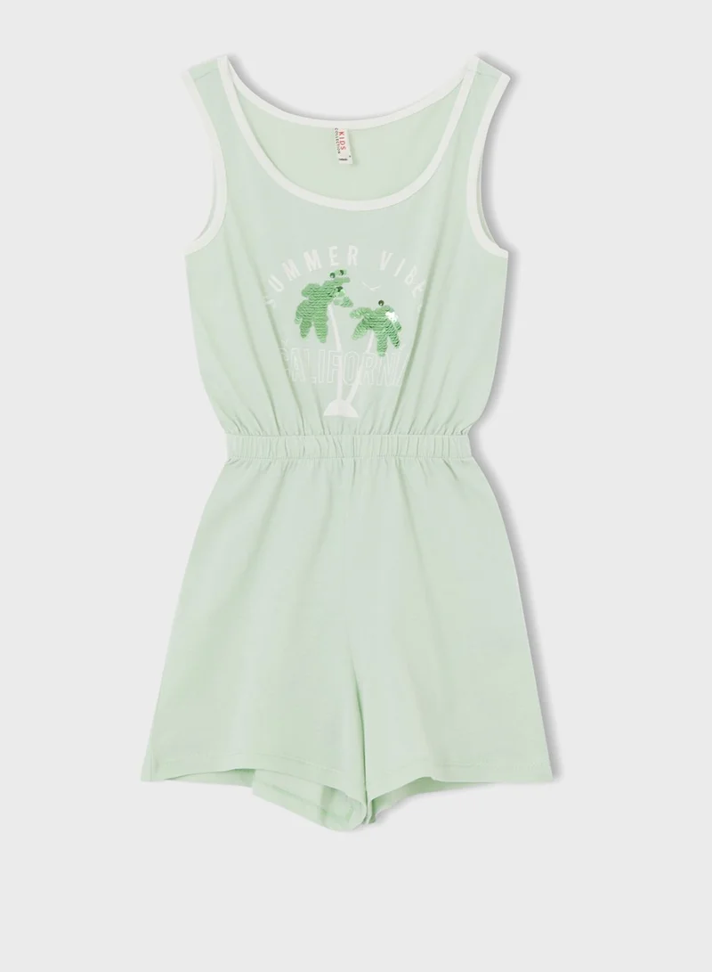 DeFacto Kids Slogan Playsuit