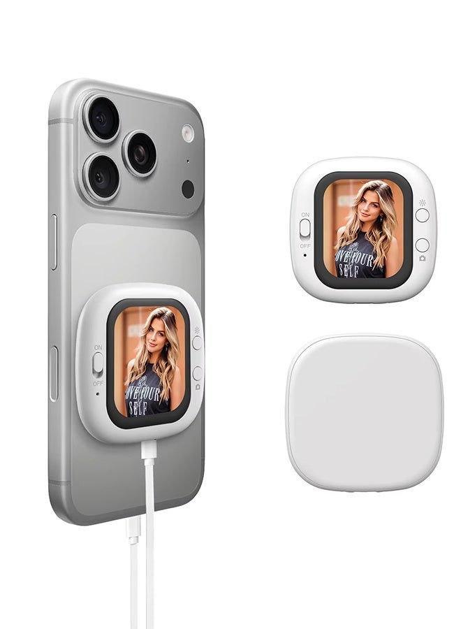 تيليسن شاشة Founist Vlogmate Mini Selfie Monitor AMOLED 700nits سهلة التشغيل لأجهزة iPhone 5-12 13 14 15 16 Pro لبث Vlog المباشر - Image 1