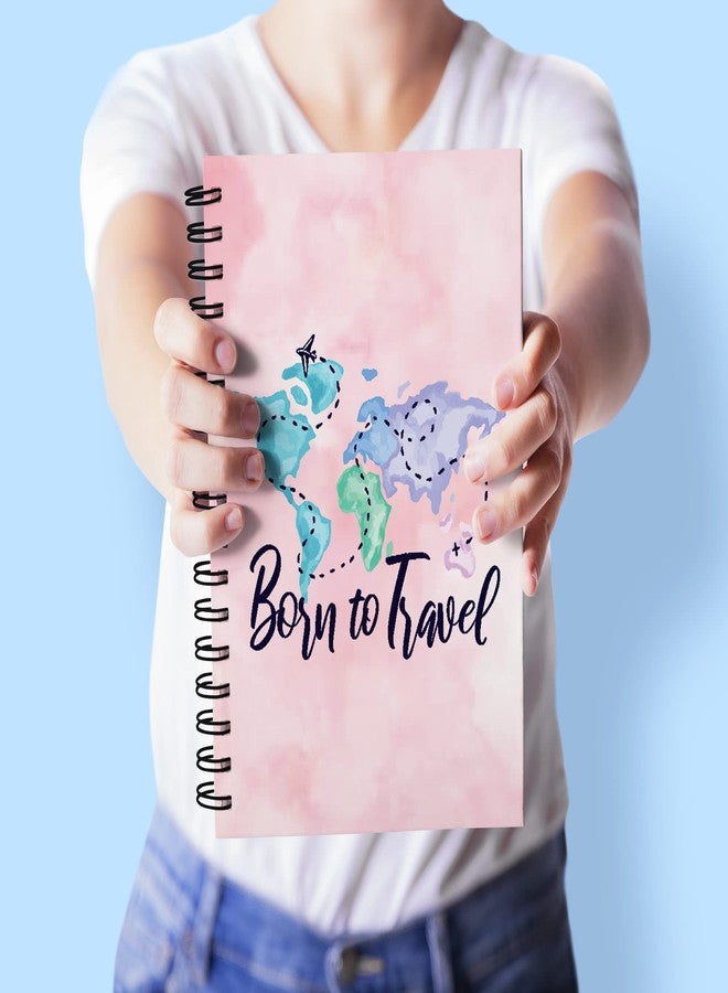 tinywalk Born to Travel Spiral Wiro Unruled Notebook Diary Journal Drawing Book Size-A5(6X9 Inches) (Born to Travel) - Image 3