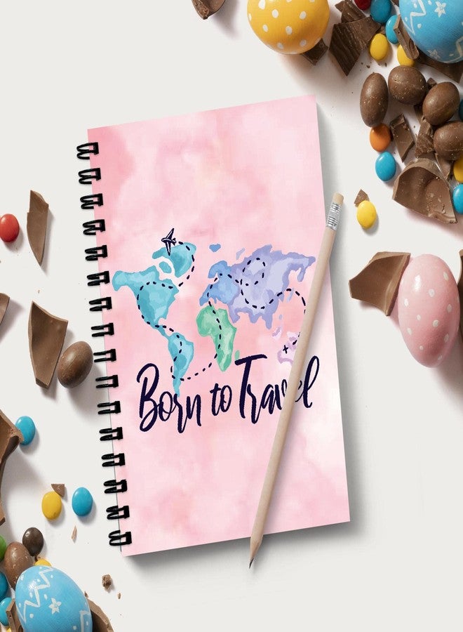 tinywalk Born to Travel Spiral Wiro Unruled Notebook Diary Journal Drawing Book Size-A5(6X9 Inches) (Born to Travel) - Image 2