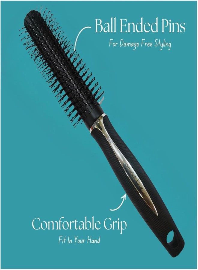 Scarlet Line Breeze Round Hair Brush with Strong n flexible having Anti static ball tips, for Adding Quick Curls, Waves n Volume In Hair for Women Men - Image 2