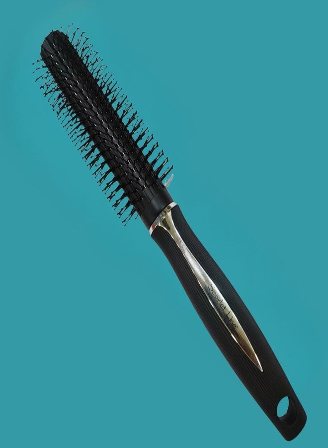 Scarlet Line Breeze Round Hair Brush with Strong n flexible having Anti static ball tips, for Adding Quick Curls, Waves n Volume In Hair for Women Men - Image 1