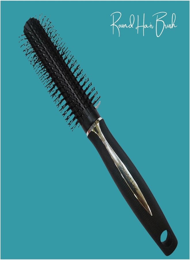 Scarlet Line Breeze Round Hair Brush with Strong n flexible having Anti static ball tips, for Adding Quick Curls, Waves n Volume In Hair for Women Men - Image 4