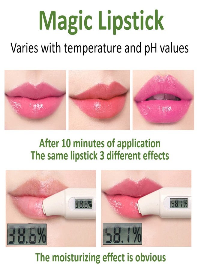 LZYLLS Aloe Jelly Lipstick,Long Wear Nourishing Lip stick,Waterproof Moisturizing Color Changing Lip Balm Lipstick,Lip Gloss,Magic Temp Color Change Matte Lip Gloss Makeup - Image 4
