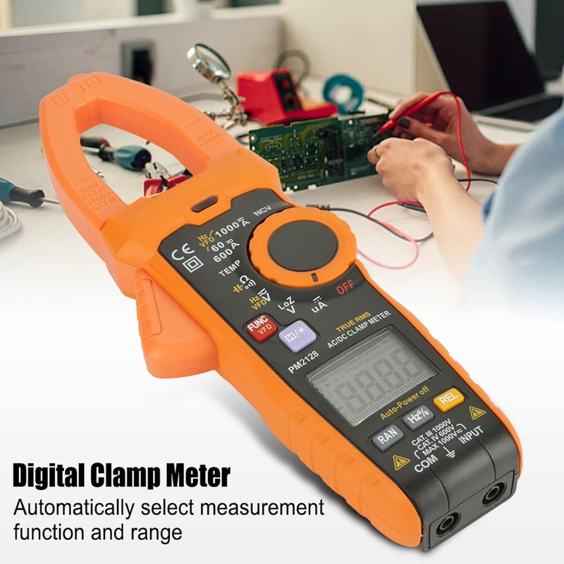 مقياس التيار الرقمي PM2128، مقياس تيار محمول رقمي للتيار المتردد/المستمر (AC/DC)، مقياس المقاومة والسعة محمول، مقياس تيار محمول للاستخدام المنزلي - Image 5