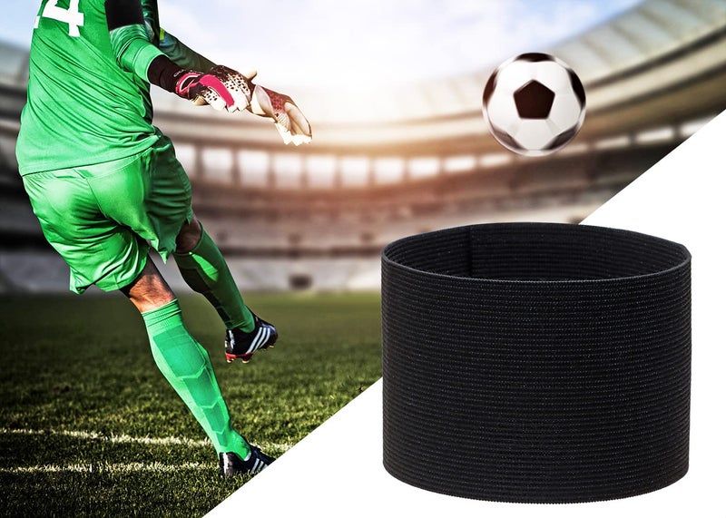 ONLYKXY 3PCS Captain Armbands 7x32.5CM/2.75x12.79inch Adjustable Leader Armband Team Sport Armband for Soccer Basketball Volleyball School Team Competition Coach Players Wrist Arm Bands (Black) - Image 5
