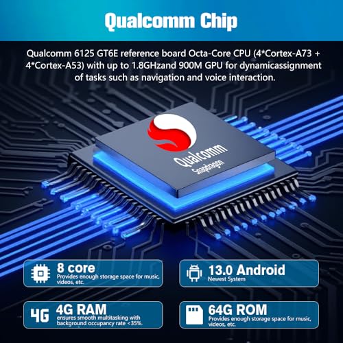 AWESAFE Qualcomm 8 Core 64GB Car Radio Stereo for Chevy Silverado Tahoe Equinox GMC Sierra Yukon 2007-2013 with CarPlayAndroid Auto - Image 2