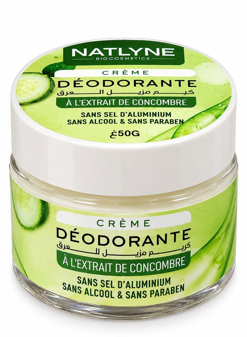 BiOCOSMETICS NATLYNE BIOCOSMETICS Natural Feel Deodorant Cream Natural Freshness & All-Day Confidence Aluminum Salt-Free, Alcohol-Free & Paraben-Free 50g - Image 3