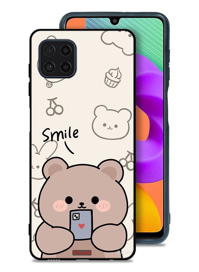Tolwak Samsung Galaxy M22 Protective Case Cover Smile Bear Art - Image 1