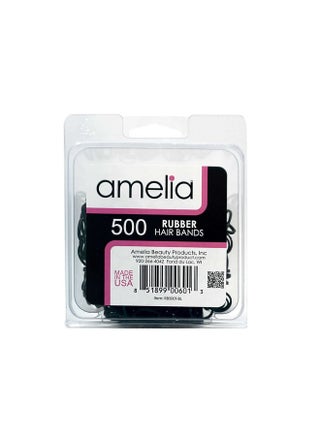 Amelia Beauty | 500 Count 1/2" Rubber Bands | Premium US Made Rubber Hair Ties | Ideal for Ponytails, Braids & Beards | Strong All Day Hold | Convenient Re-closable Container | Black - pzsku/Z9E786A085373C999272DZ/45/1744001976/d64bc3f0-cbb6-445c-8500-5b9fdbf813b4