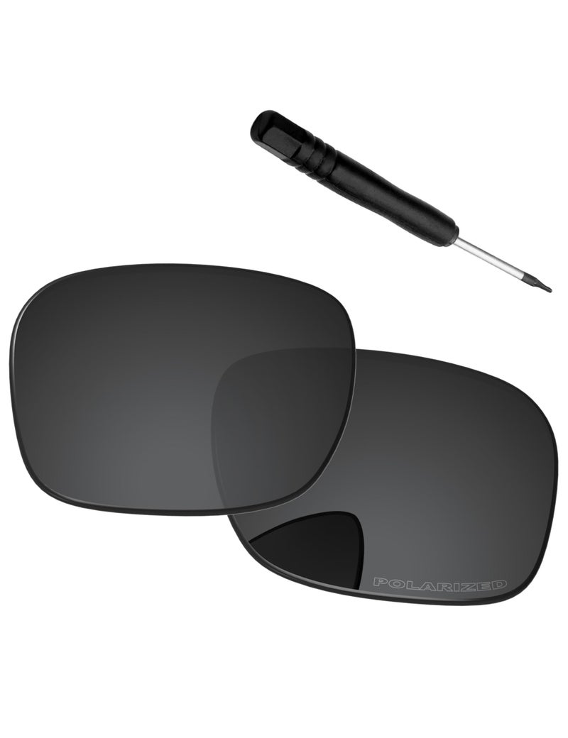 PapaViva Replacement Lenses & Screwdriver for Oakley TwoFace OO9189 Sunglass Solid Black Polarized - Image 2
