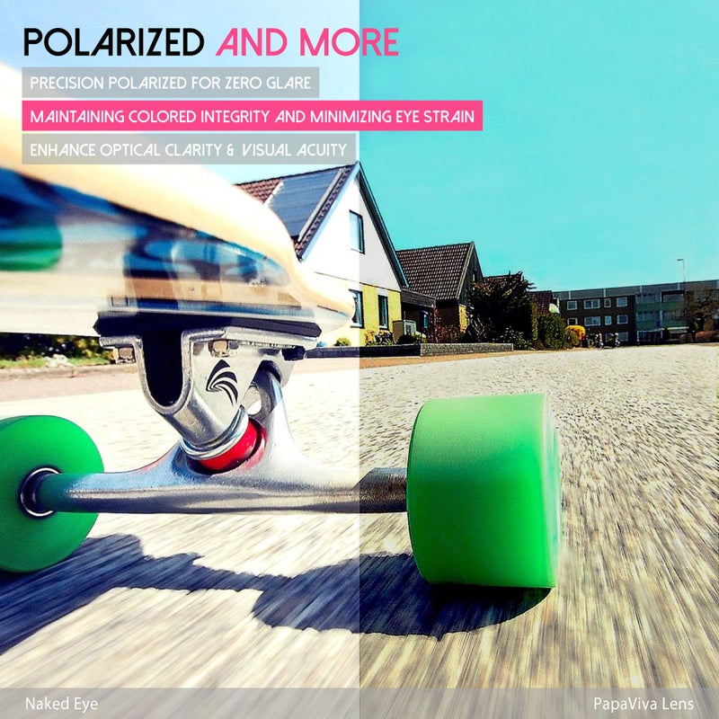 PapaViva Replacement Lenses & Screwdriver for Oakley TwoFace OO9189 Sunglass Solid Black Polarized - Image 5