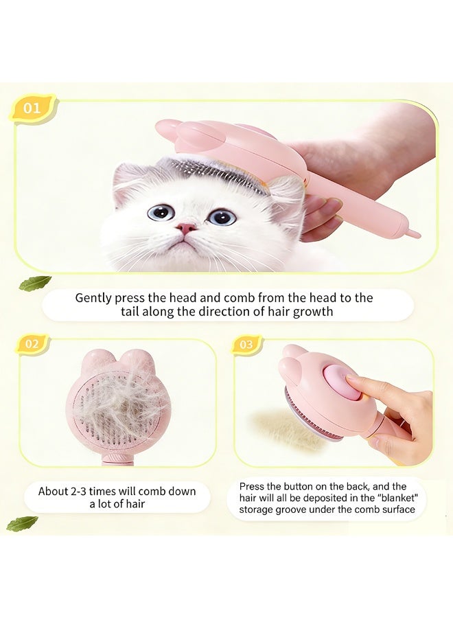 إيبت فرشاة تنظيف ذاتية للقطط والكلاب الصغيرة - لون وردي - Image 4