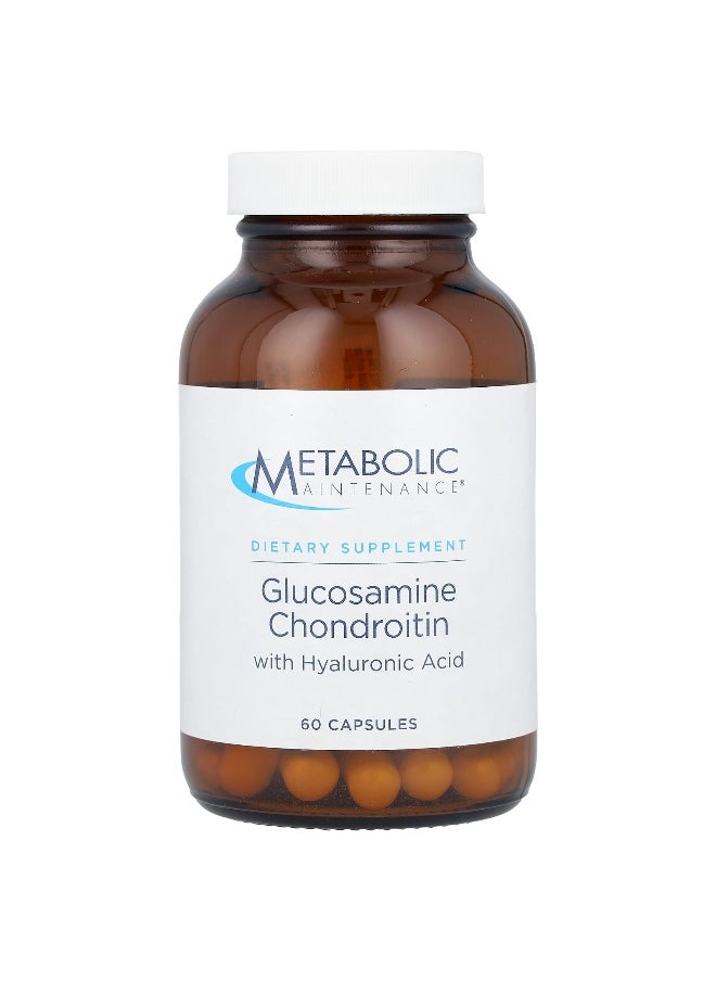 Metabolic Maintenance - Metabolic Maintenance, Glucosamine Chondroitin with Hyaluronic Acid, 60 Capsules - Image 1