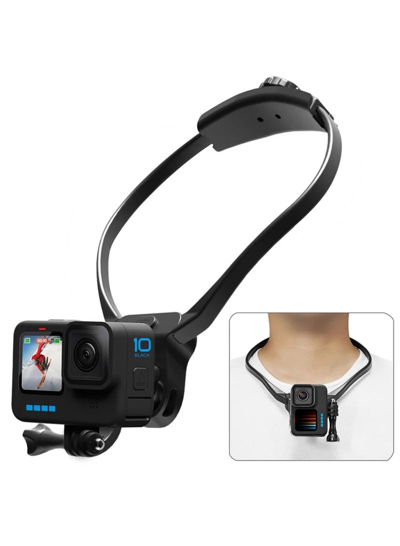 Phone Action Camera 2 in 1 Neck Hold Mount for GoPro Insta360 DJI OSMO Action Universal Action Camera Phone Accessories - Image 1