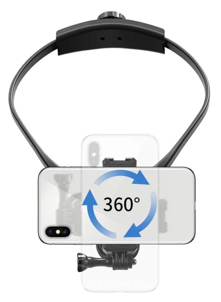 Phone Action Camera 2 in 1 Neck Hold Mount for GoPro Insta360 DJI OSMO Action Universal Action Camera Phone Accessories - Image 3