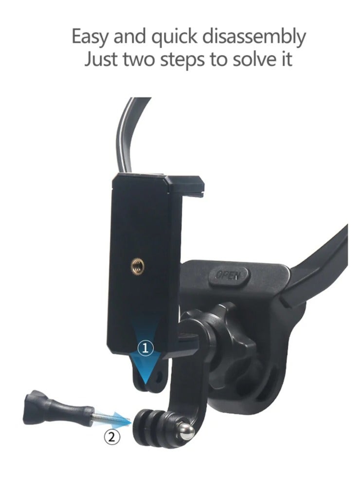 Phone Action Camera 2 in 1 Neck Hold Mount for GoPro Insta360 DJI OSMO Action Universal Action Camera Phone Accessories - Image 5