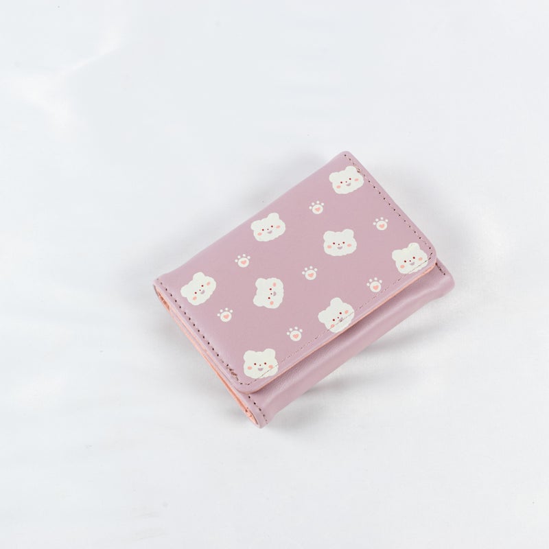 The Black Pearl Accessories Leather Flip Wallet & Card Holder with Multiple  Pockets and Zipped Pocket Purple - Image 1