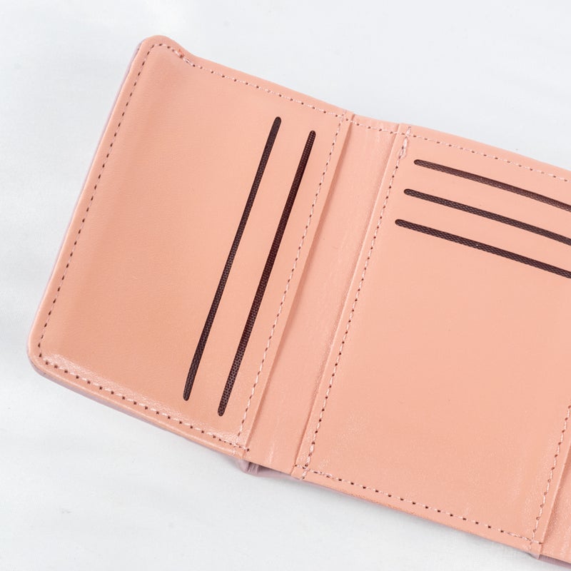 The Black Pearl Accessories Leather Flip Wallet & Card Holder with Multiple  Pockets and Zipped Pocket Purple - Image 3