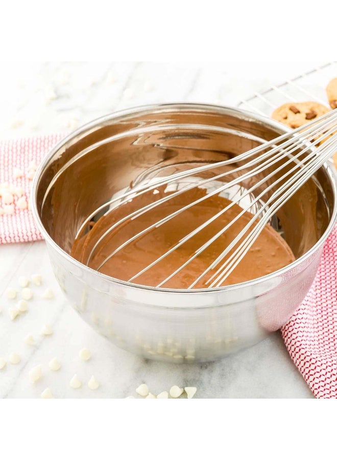 Restaurantware Met Lux 9 Quart Metal Mixing Bowls, 1 German Deep Flour Bowl - Corrosion-Resistant, Dishwasher-Safe, Stainless Steel Metal Prep Bowl, Durable, For Baking And Cooking - Image 3