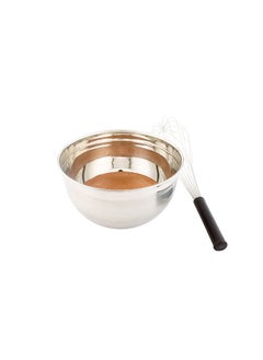 Restaurantware Restaurantware-Met Lux 9 Quart Metal Mixing Bowls, 1 German Deep Flour Bowl - Corrosion-Resistant, Dishwasher-Safe, Stainless Steel Metal Prep Bowl, Durable, For Baking And Cooking  - Image 2