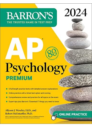 Ap Psychology Premium 2024 6 Practice Tests Comprehensive Review Online Practice 