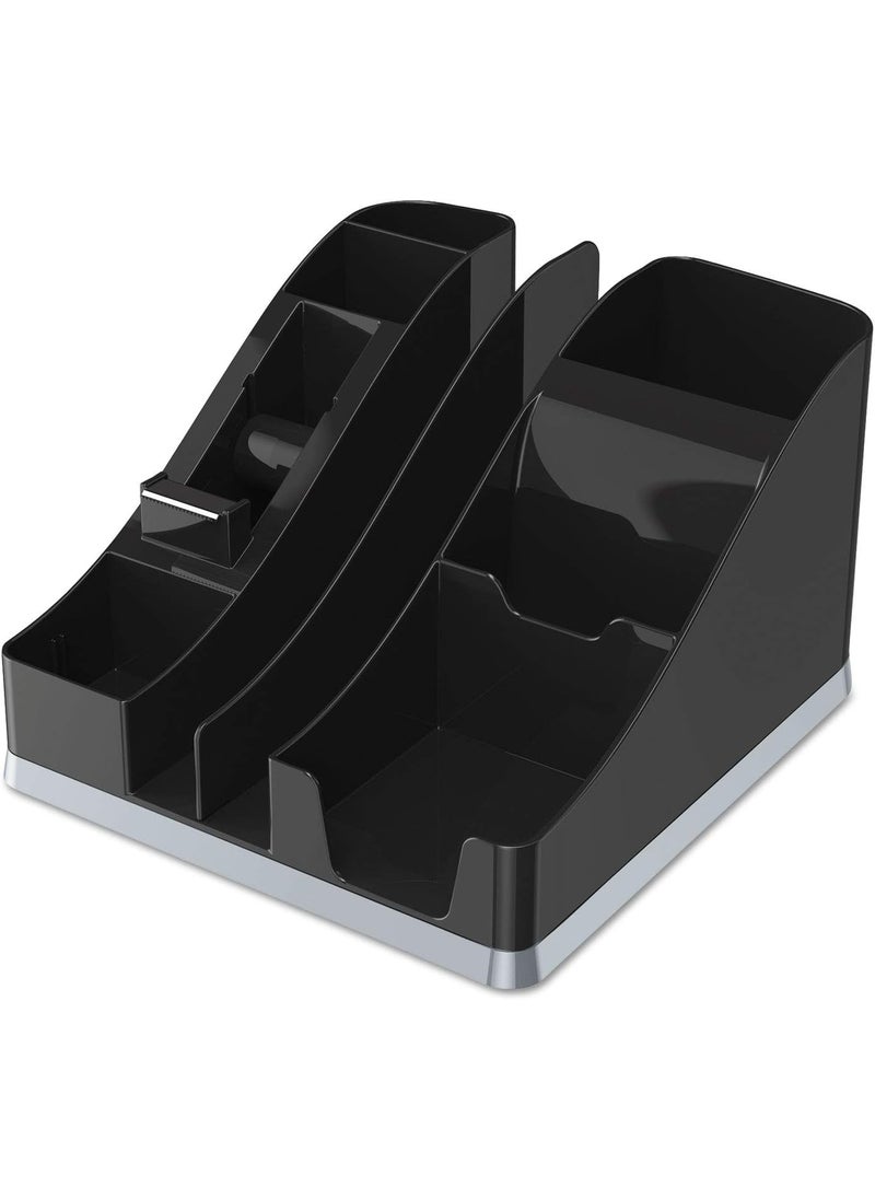 Deflecto Deflecto 35172 AllinOne Caddy 8 18 x 9 18 x 5 316 BlackSilver  - Image 5