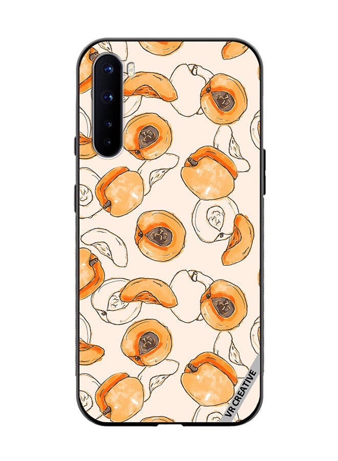 VR CREATIVE Protective Case Cover For OnePlus Nord Apricot Design Multicolour - Image 1