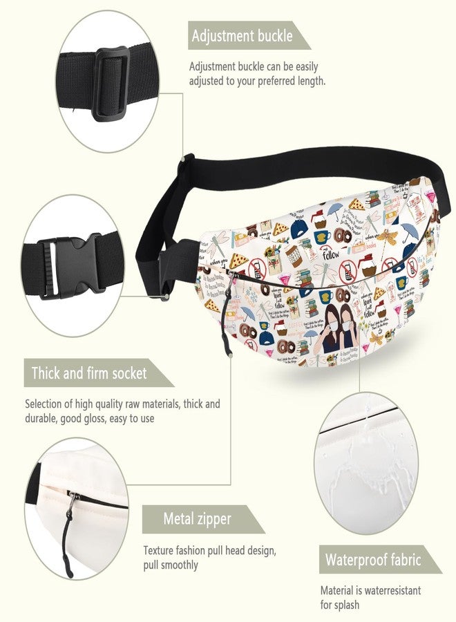 MEIKIUP TV Show Inspired Crossbody Bag Dragonfly Inn Shoulder Bag Lorelei Rory Fans Messenger Bag for Daughter (Gmore WB) - Image 4