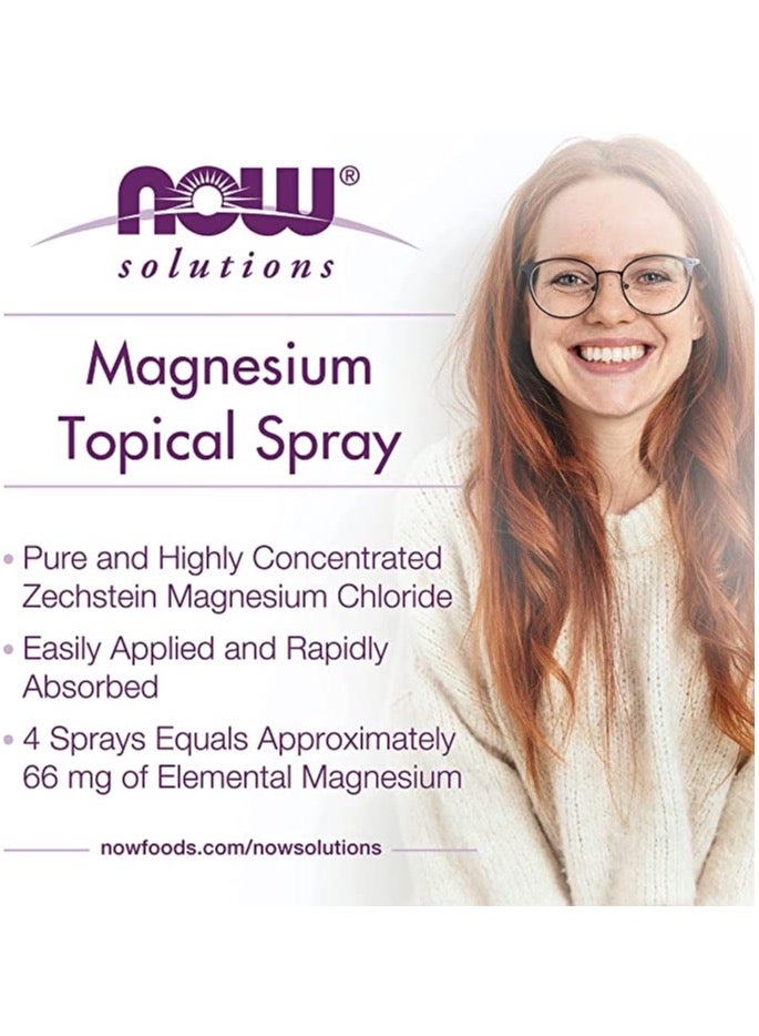 Now Solutions, Magnesium Topical Spray 237ML - Image 2
