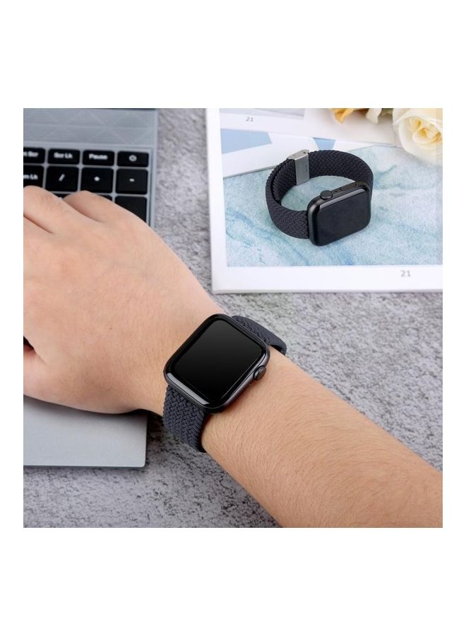 نيبمينينت سوار ساعة بديل مضفر من الإستانلس ستيل لساعة أبل سيريز 7/6/SE/5/4/3/2/1 مقاس 38/40/41 مم أزرق - Image 2