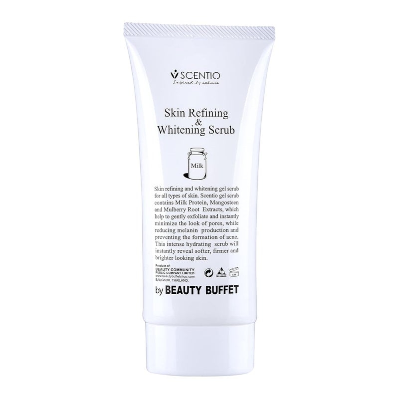 CHEENNY Milk Plus Organic Skin Refining Whitening Scrub 100ml Made In Thailand - Image 3