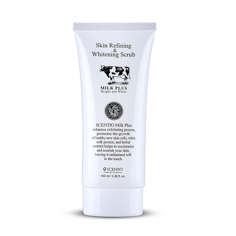 CHEENNY Milk Plus Organic Skin Refining Whitening Scrub 100ml Made In Thailand - Image 1