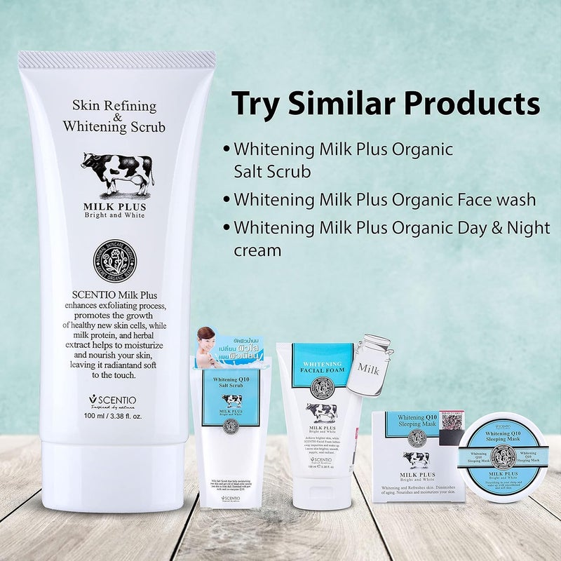 CHEENNY Milk Plus Organic Skin Refining Whitening Scrub 100ml Made In Thailand - Image 5