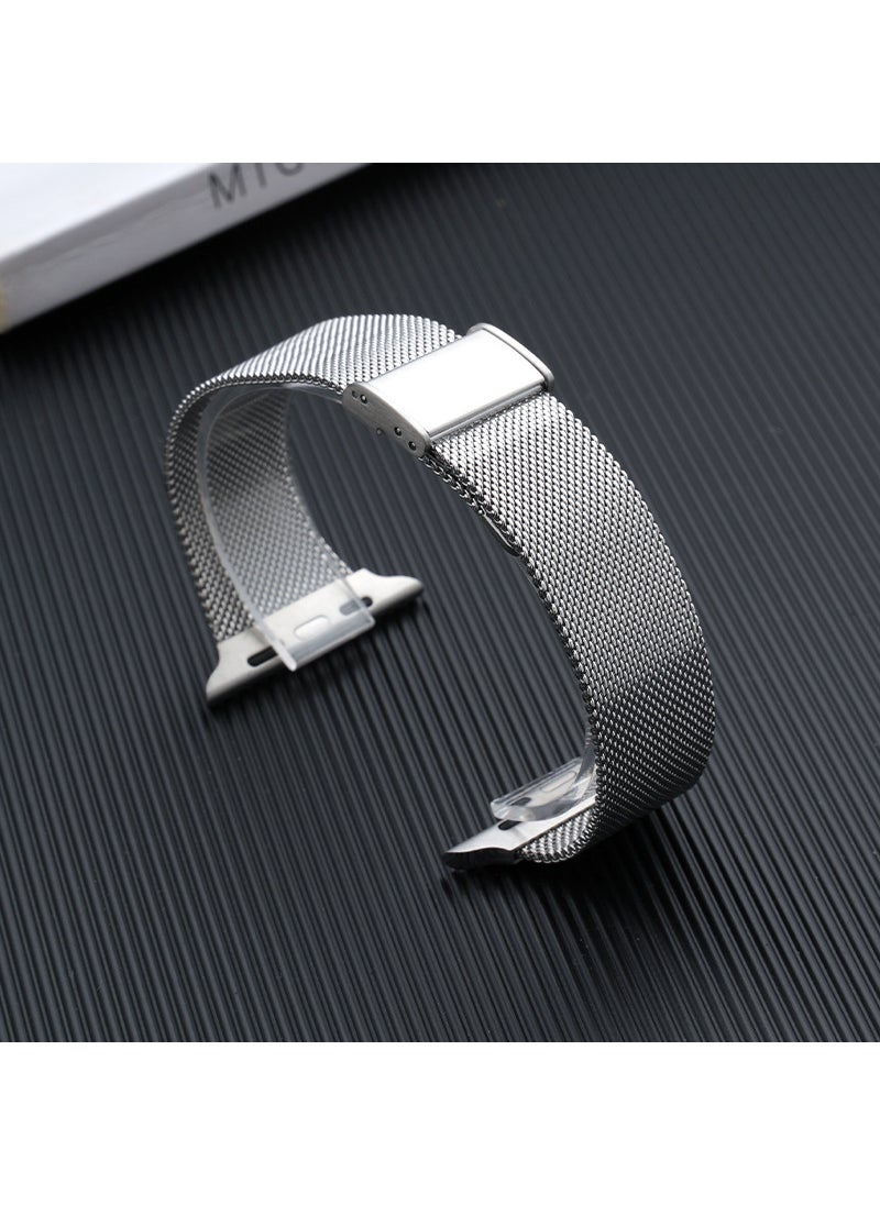 Generic - Stainless Steel Magnetic Clasp Bracelet for iWatch Milanese Band Silver - Image 1
