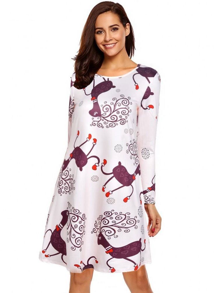Loquat Women's Animal Print Dress 