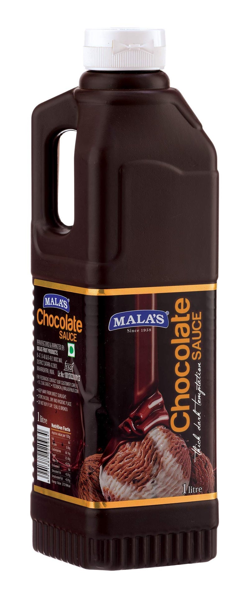 Mala's Chocolate Syrup Sauce, 1000 Millilitre - Image 2