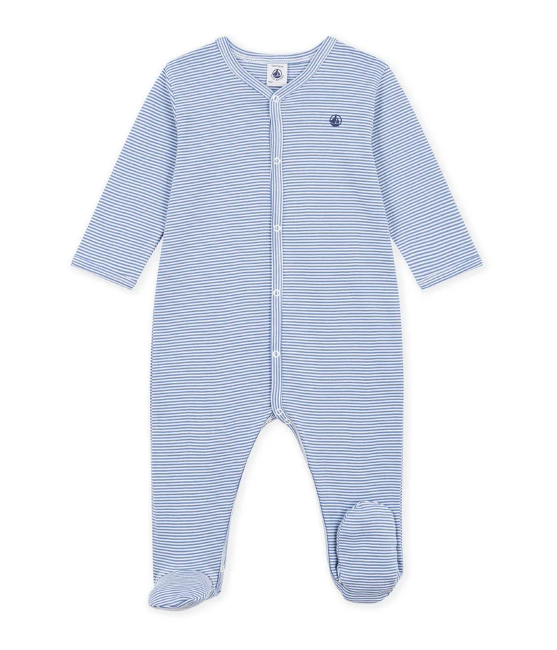 بيتي باتو Babies' Pinstriped Cotton Pyjama Suit
