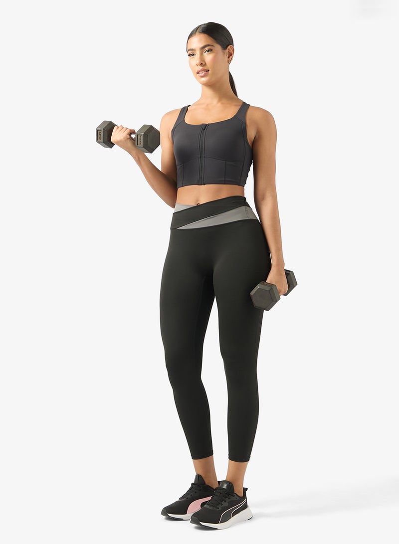 ANTA Easy-On Sports Bra / Tight Workout Training Commute Tank Black - Image 4