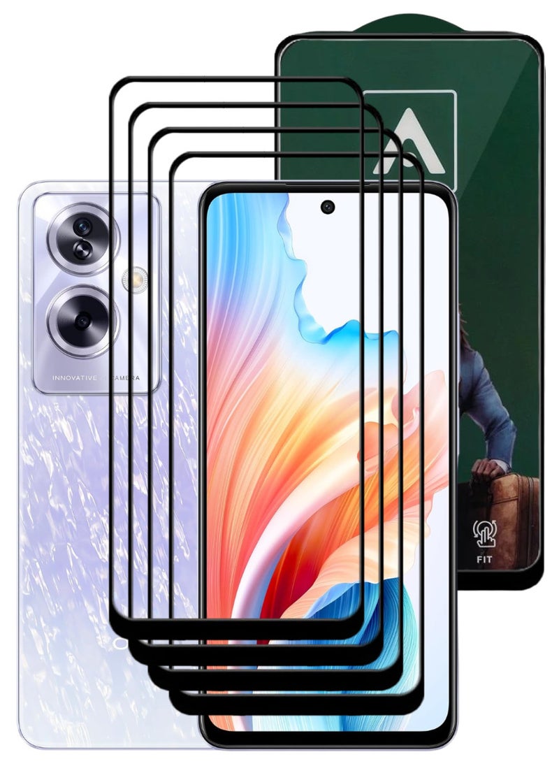 ACLIX 4 Pieces Antistatic ESD Dustproof Premium Quality High Definition Tempered Glass Screen Protector Designed For Oppo A79 - Image 1