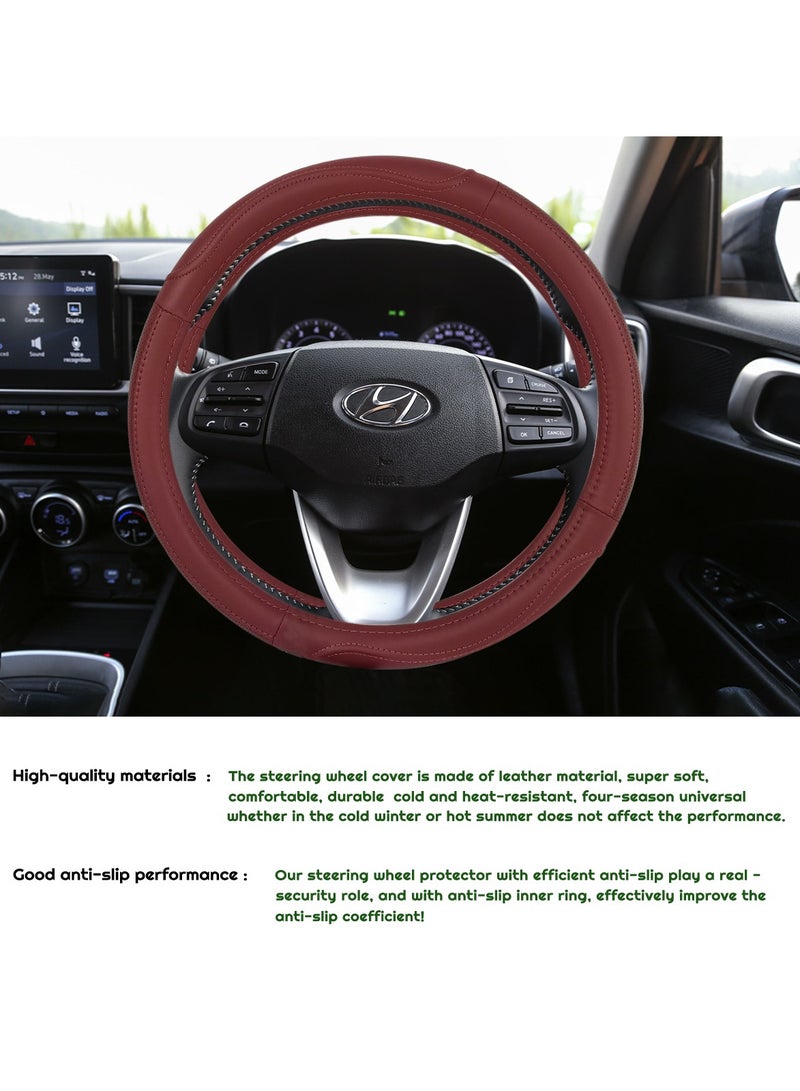 3XR Car Steering Cover Good Grip Steering Wheel Cover Decoration For Universal Cars 3XR-J2146 - Image 5
