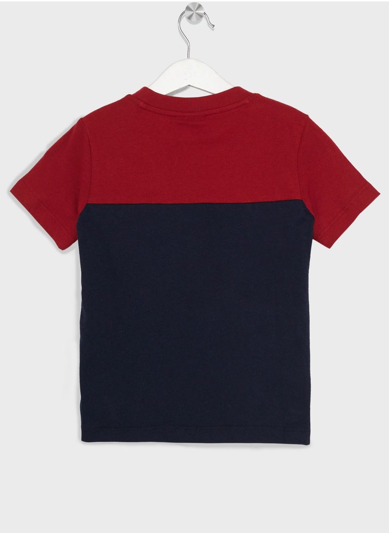 LACOSTE - Kids Colorblock T-Shirt - Image 1