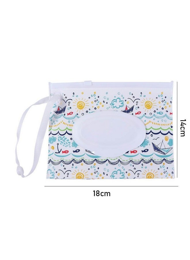 Pokinge 5pcs EVA Baby Wet Wipe Holders Portable Reusable Travel Wipes Case, Wipe Bags Wet Wipes Container Wet Wipes Holders for Travel - Image 2