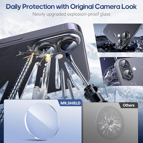 Mr Shield Mr.Shield Top-Notch 3D Camera Lens Protector Ring For iPhone 17, 1:1 Keep Original Lens Design and Color, 9H Hardness, Easy Installation - Black Titanium - Image 5