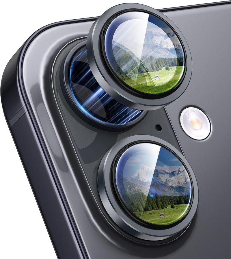 Mr Shield Mr.Shield Top-Notch 3D Camera Lens Protector Ring For iPhone 17, 1:1 Keep Original Lens Design and Color, 9H Hardness, Easy Installation - Black Titanium - Image 1