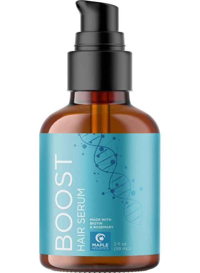 Maple Holistics سيروم نمو الشعر المتقدم بالبيوتين - سيروم تكثيف الشعر مع زيت النعناع وزيت الخروع الأسود وزيت إكليل الجبل لنمو الشعر - سيروم نمو الشعر مع زيت فروة الرأس المكثف - مركب نمو الشعر - Image 2