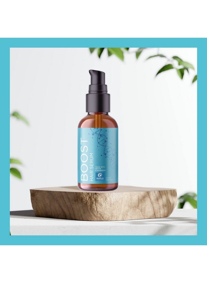 Maple Holistics سيروم نمو الشعر المتقدم بالبيوتين - سيروم تكثيف الشعر مع زيت النعناع وزيت الخروع الأسود وزيت إكليل الجبل لنمو الشعر - سيروم نمو الشعر مع زيت فروة الرأس المكثف - مركب نمو الشعر - Image 5