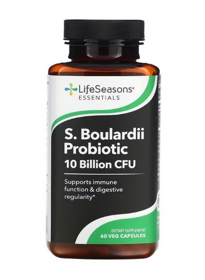لايف سيزنز S. Boulardii Prodiotic 10 Billion 60 Veg Capsules 5 Billion CFU per Capsule - Image 1
